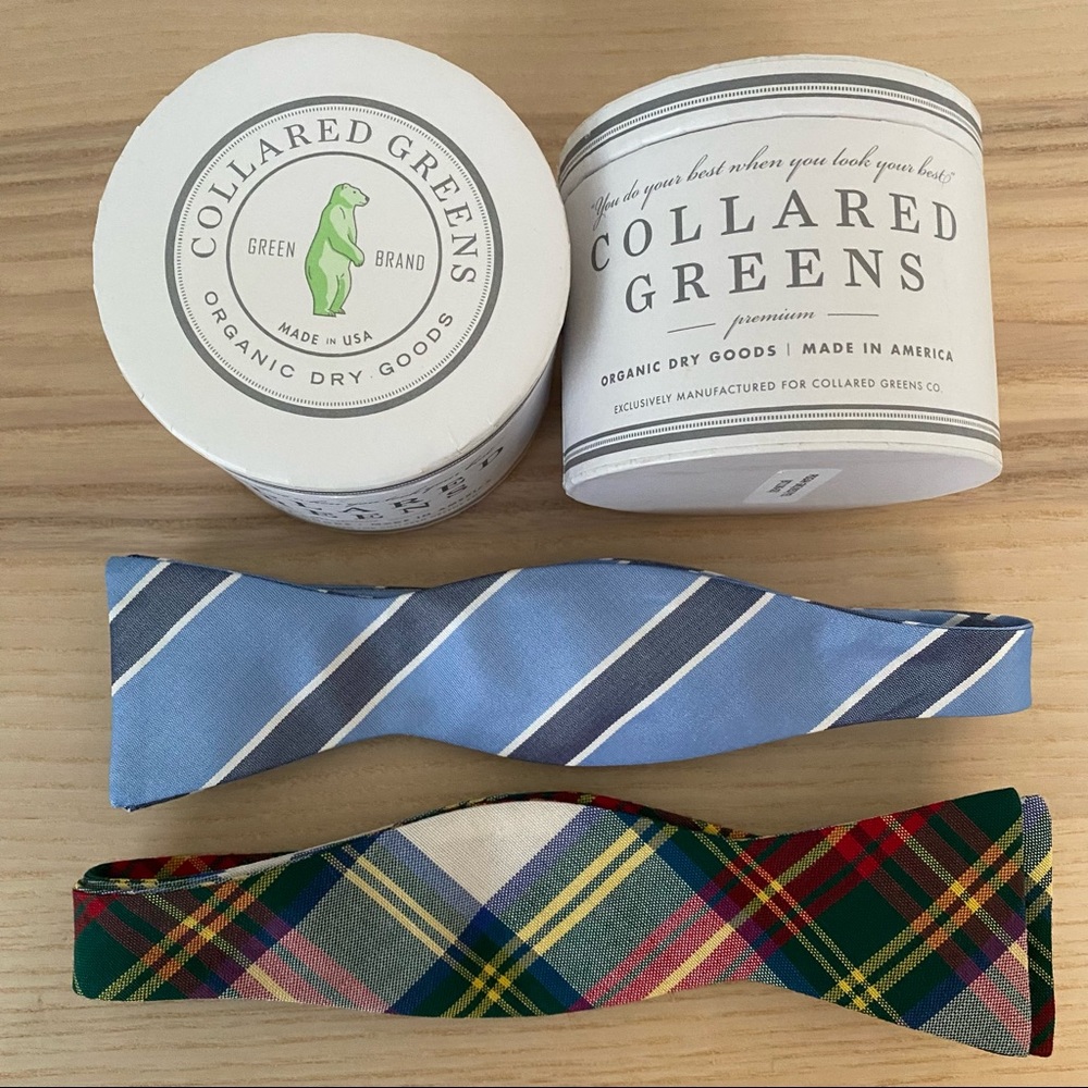 Collard Greens Bow Ties {set of 2}